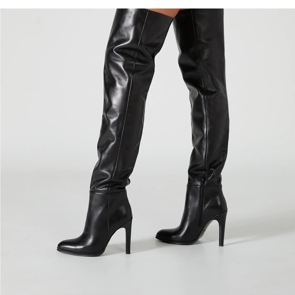 Tony Bianco Hero Heeled Boot in Black, Size: 7.5